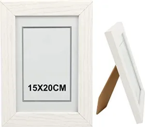 PORTAFOTO 15X20 MADERA BLANCO