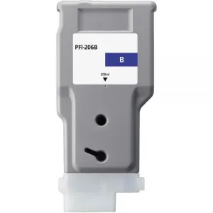 CANON PFI206 AZUL CARTUCHO DE TINTA PIGMENTADA GENERICO - REEMPLAZA PFI206B/5311B001