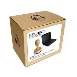 SELLO EXLIBRIS DE MADERA + TAMPON PRINCIPITO R45