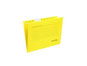 CARPETA COLGANTE TARIFOLD ATLANTA EUROFLEX DIN A4 CARTULINA 100%RECICLADA FSC COLOR AMARILLO CAJA DE 25