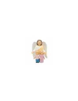ÁNGEL GUARDA CON NIÑA Y NIÑO INFANTIL 9 CM