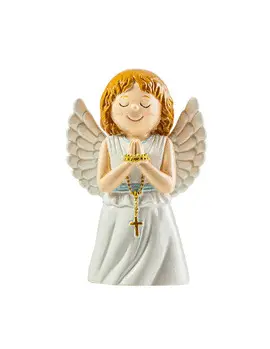 ÁNGEL DE LA ORACIÓN AZUL 9CM INFANTIL
