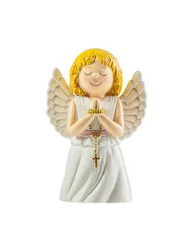 ANGEL DE LA ORACION ROSA 9CM INFANTIL