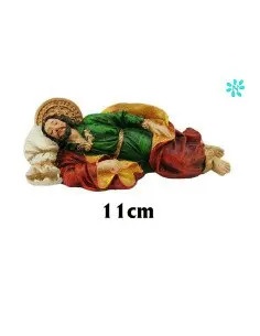 SAN JOSE DURMIENTE RES 11CM COLORES VIVOS