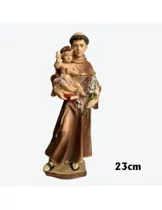 SAN ANTONIO RES 23CM BASE CUADRADA NIÑO SOBRE LIBRO