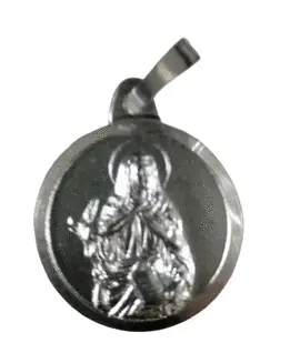 MEDALLA PLATA SANTA TERESA, DIÁMETRO: 1,7 CM