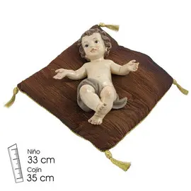NINO JESUS EN COJIN 33CM