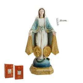 FIGURA VIRGEN MILAGROSA RAYOS. 20 CM