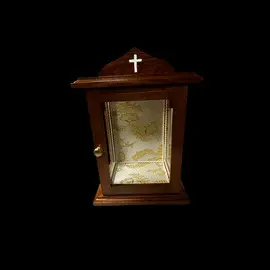 CAPILLA DE MADERA. 60X33X24