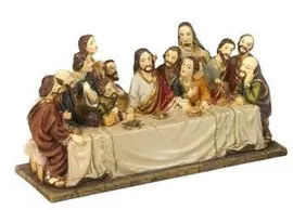 SANTA CENA RESINA 17,3X9,3 CM