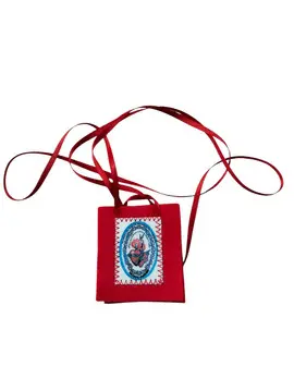 ESCAPULARIO ROJO. PROTECCIÓN. SELLO DE DIOS VIVO