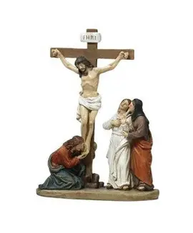CRUCIFIXION JESUS 16 CM CALVARIO. RESINA