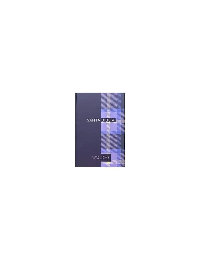Biblia Rvr2020 Portátil Tapa Dura Cuadros Azules