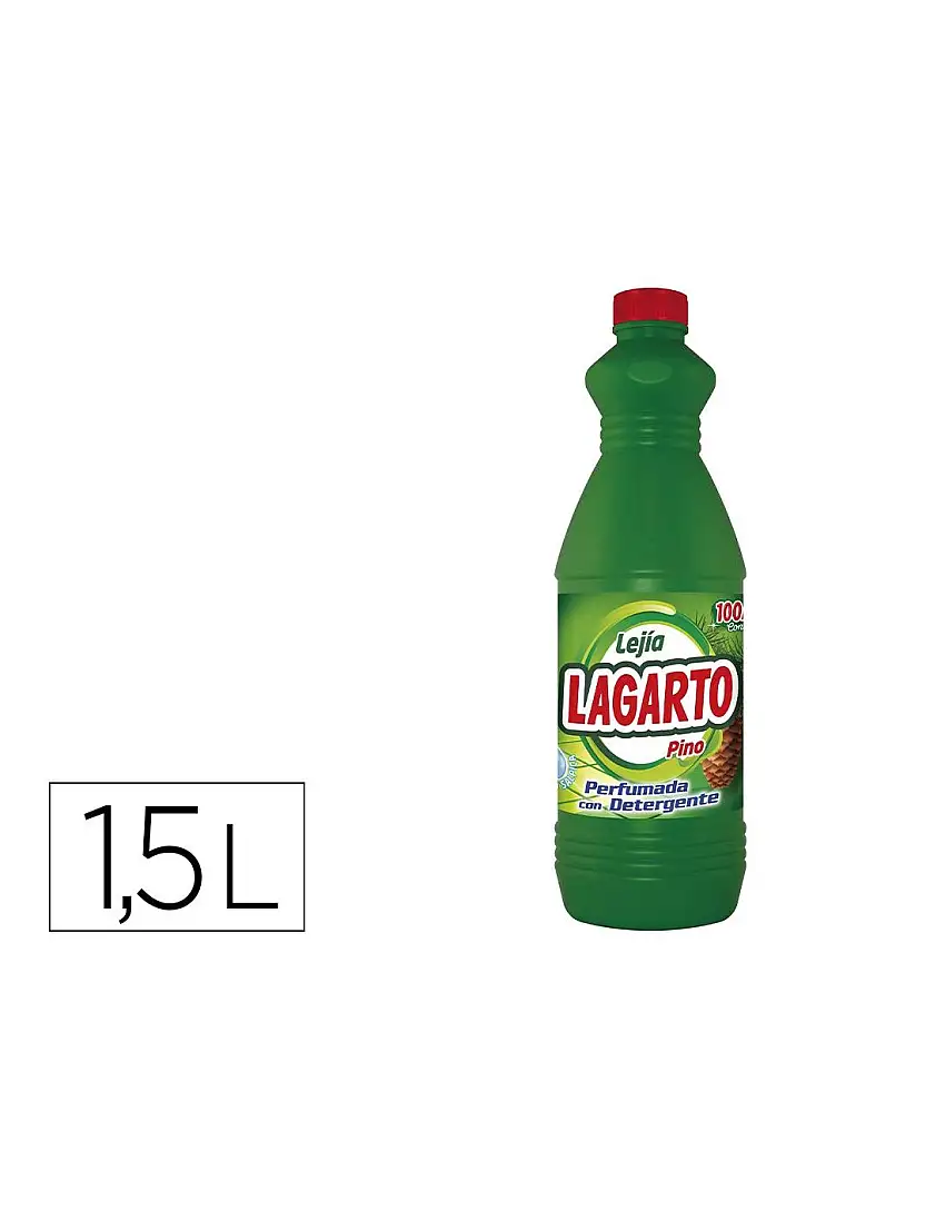 Lejia Con Detergente Lagarto Pino Botella De 1,5 L