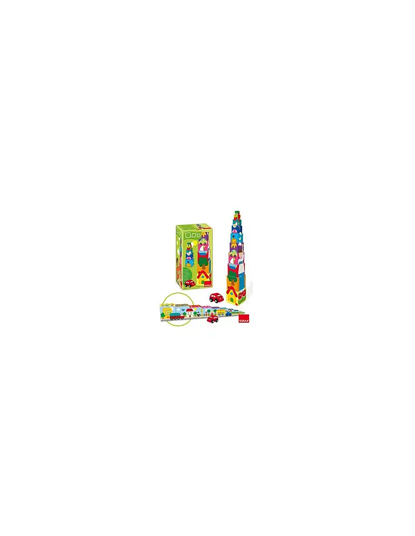 Puzle Diset Cubos Apilables Coche