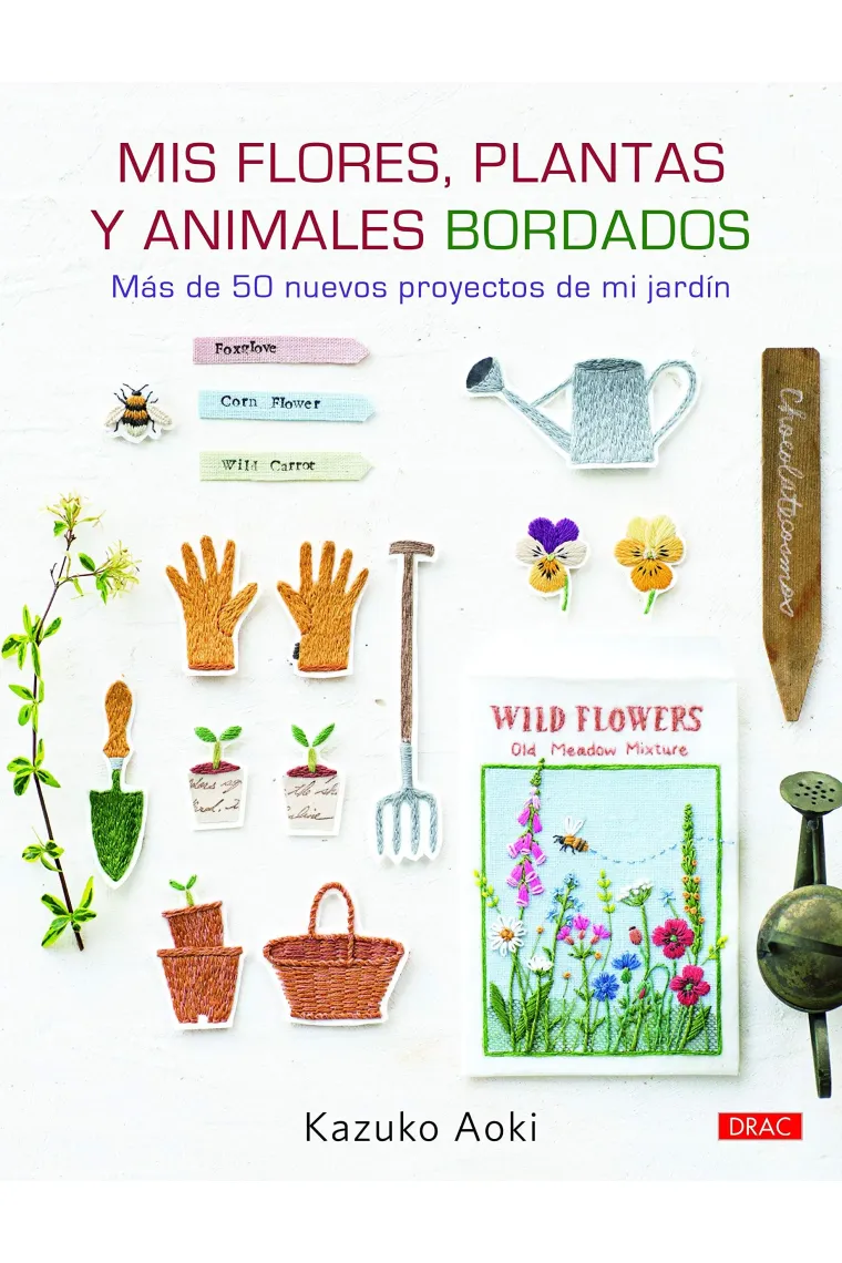 Mis flores, plantas y animales bordados