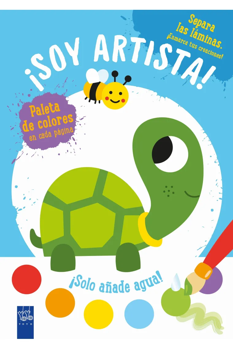¡Soy artista! Tortuga (con colores y pincel)