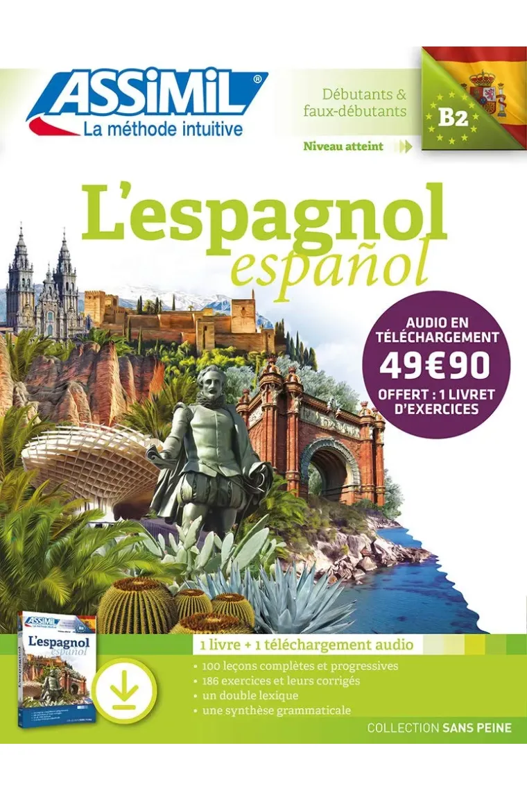Assimil L'espagnol Libro del alumno + descarga. (Francés, Castellano)