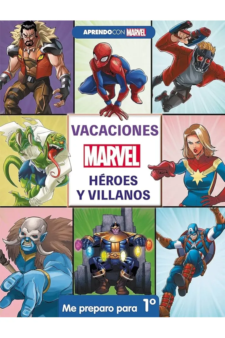 Vacaciones con Marvel. Héroes y villanos. Me preparo para 1º